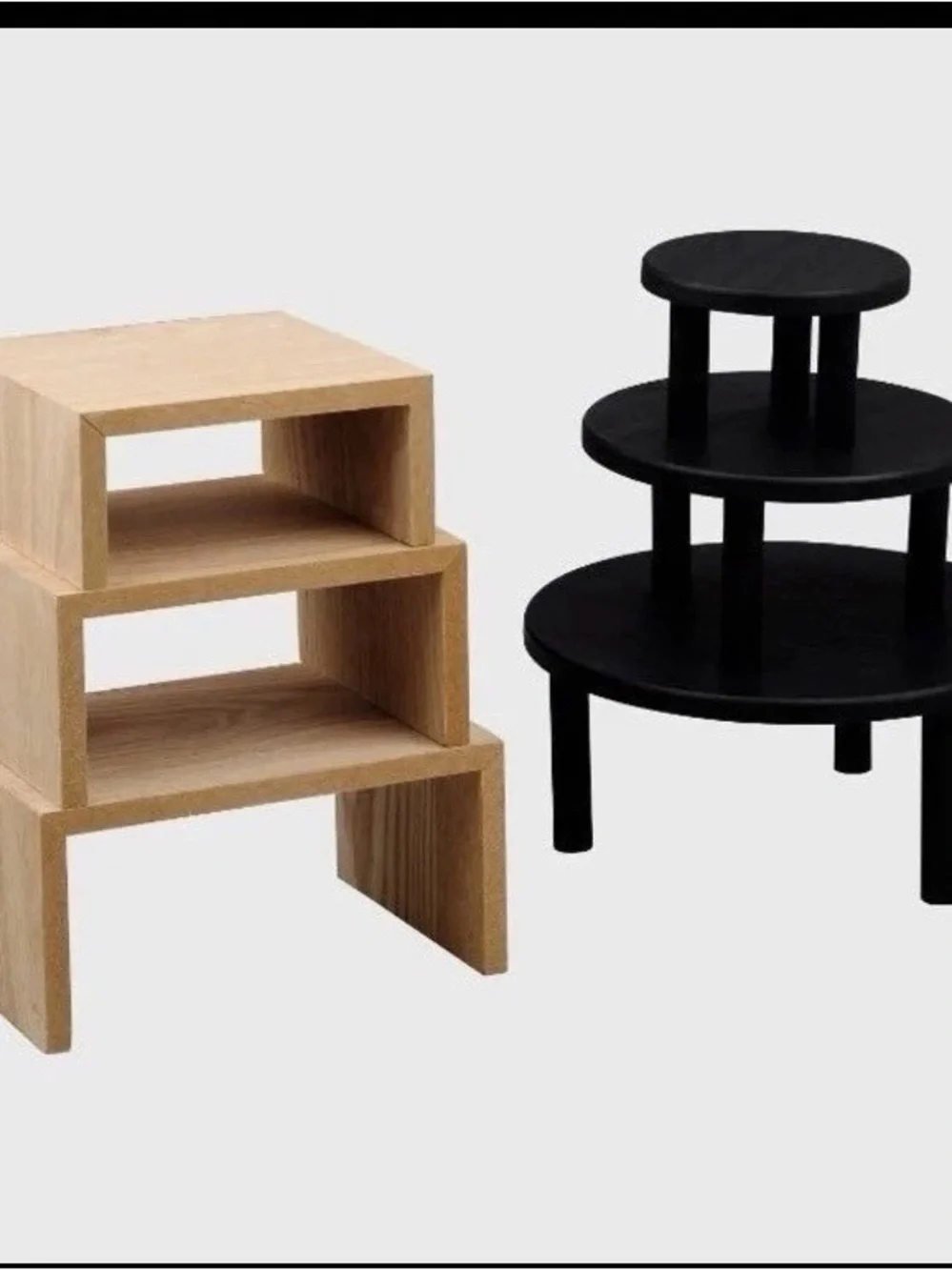 Target Bullseye’s Playground 2 SETS of 3 Nesting Tiered WOODEN RISERS NEW